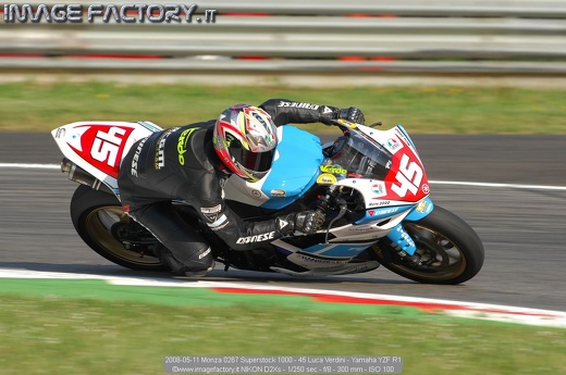 2008-05-11 Monza 0267 Superstock 1000 - 45 Luca Verdini - Yamaha YZF R1